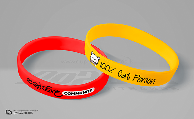 screen printed silicone hand band designs for Fundraising events